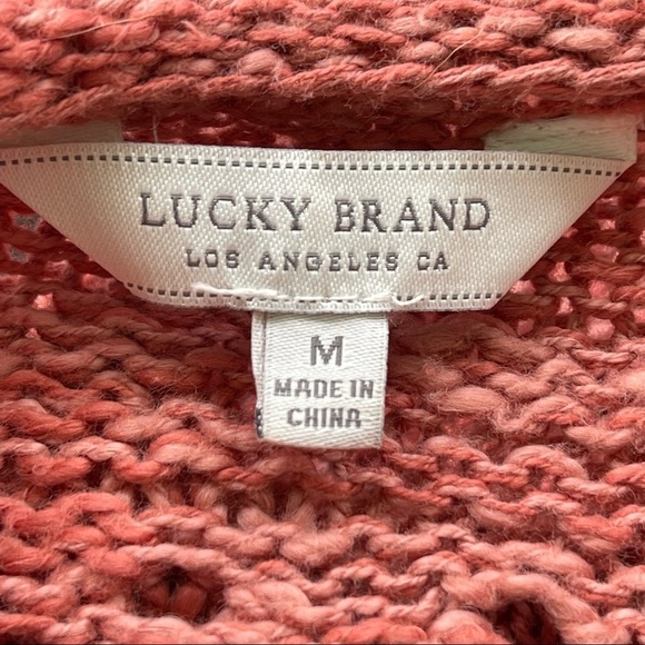 LUCKY Brand Crochet Rust Scoop Neck LongSleeve Layering Swe… - Picture 14 of 14